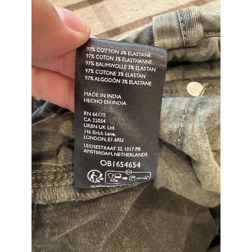 We The Free People Can’t Compare Slouch Pants Large Army Green Cargo - Picture 9 of 11